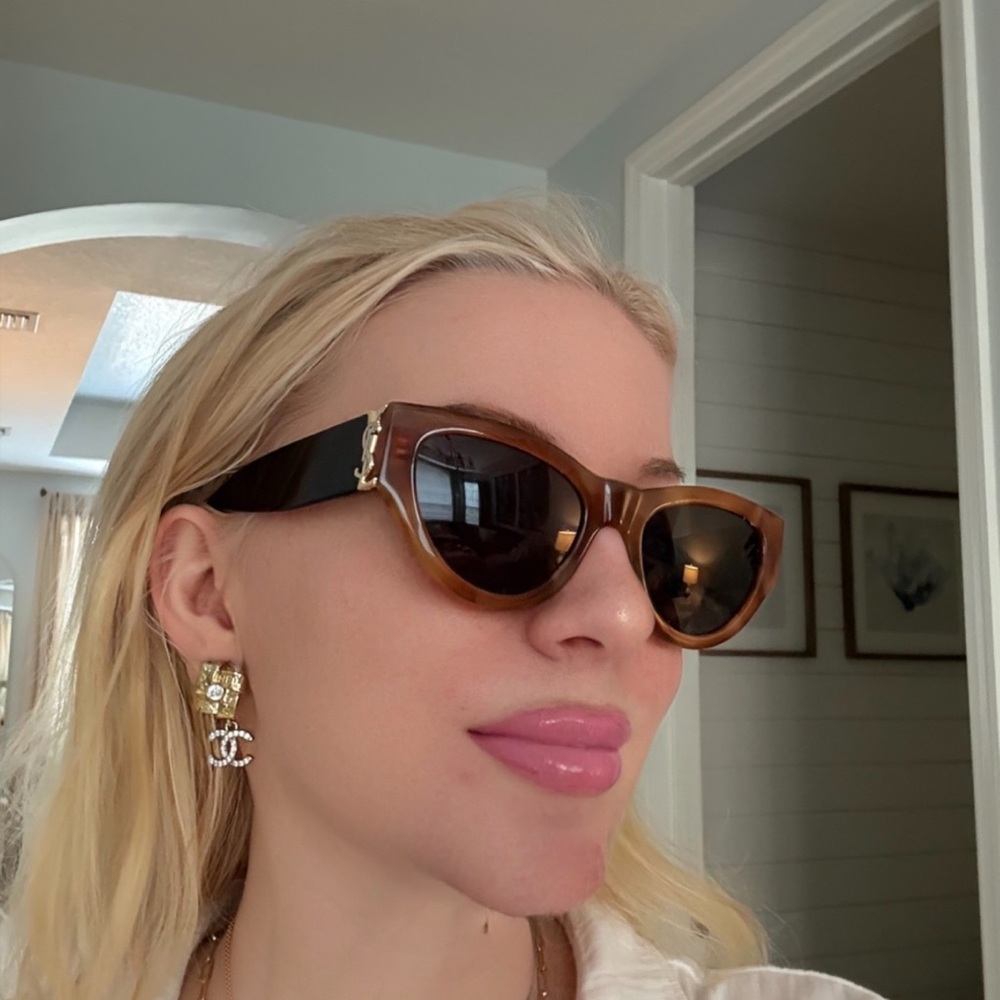 Yves Saint Laurent Tortoise Shell Sunglasses